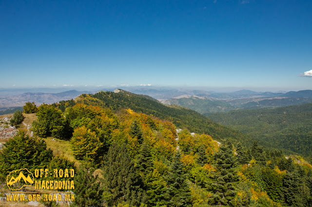 View towards Mariovo region, from Sokol Peak, Nidze Mountain, Macedonia