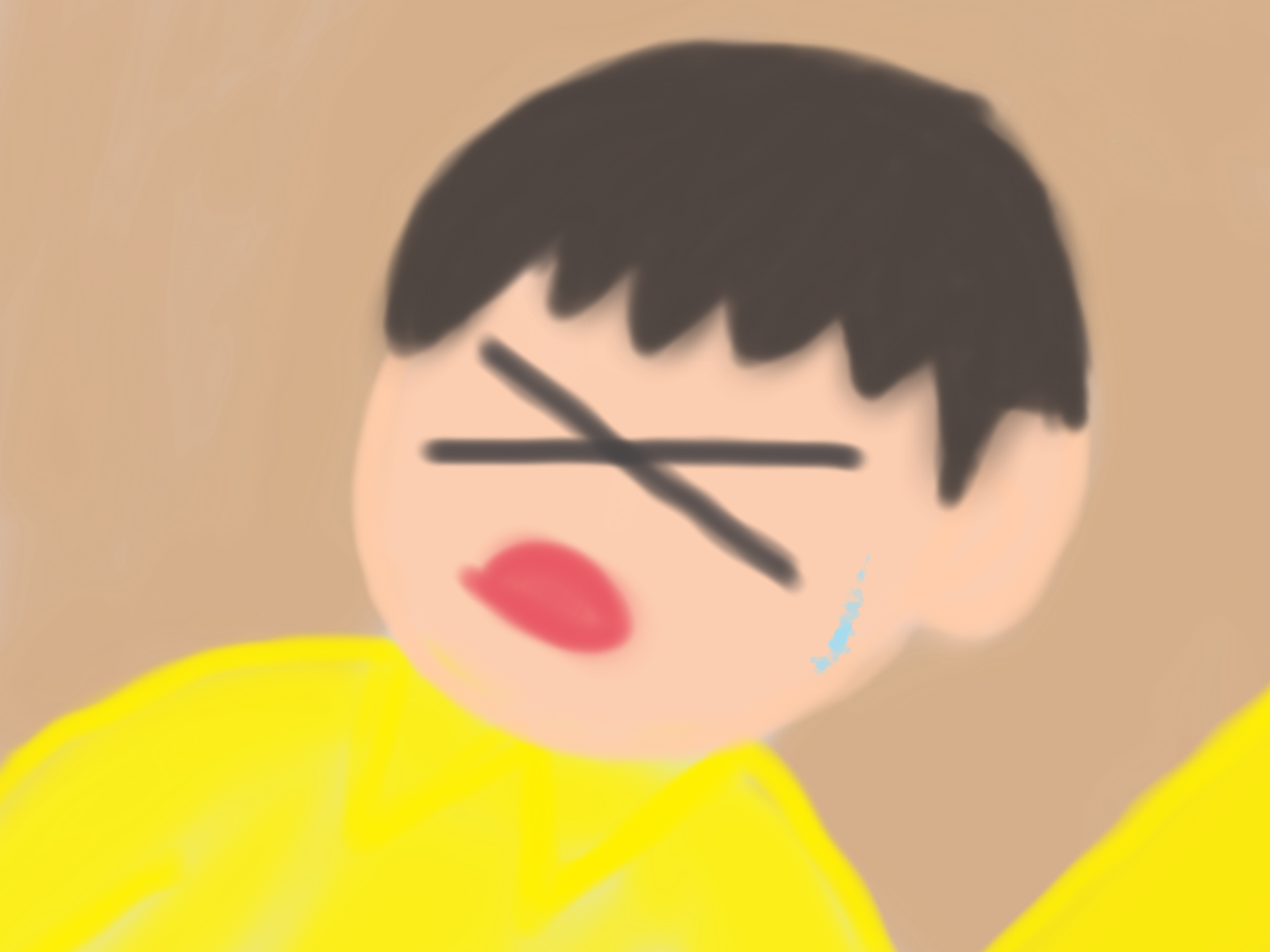 辛苦の表情