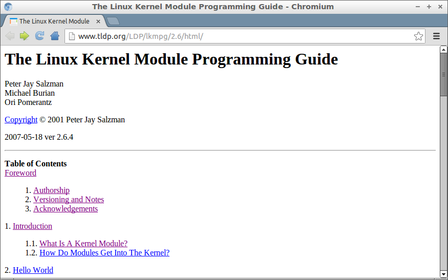 Hello Raspberry Pi: Free online ebook: The Linux Kernel Module ...