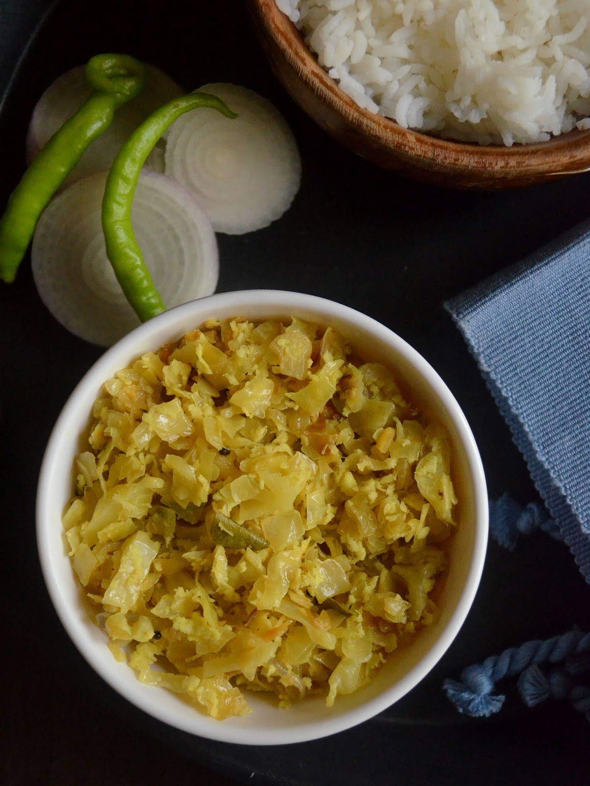 Indulge... Cabbage Thoran Kerala Style Cabbage Stir fry with coconut