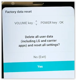 LG Stylo 5 factory data reset