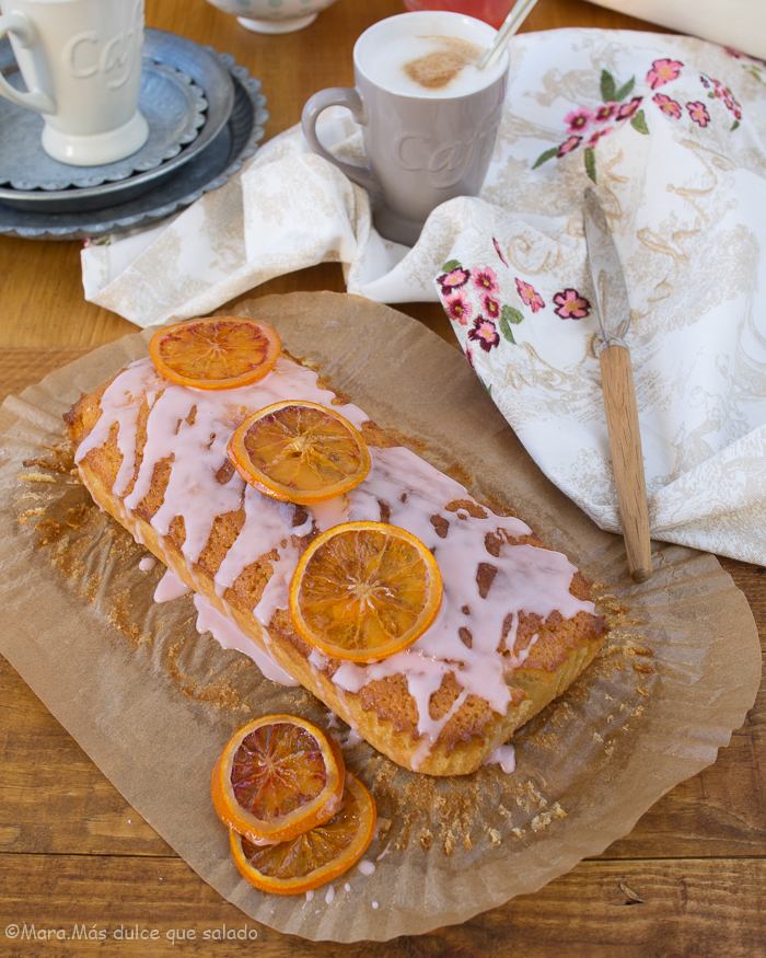 Bizcocho de Buttermilk y naranja sanguina