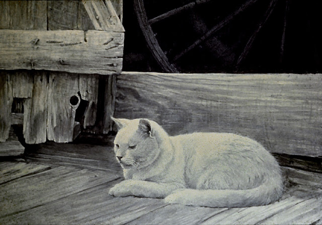 Роберт Бейтмэн / Robert Bateman Cat at Barn Door, 1974