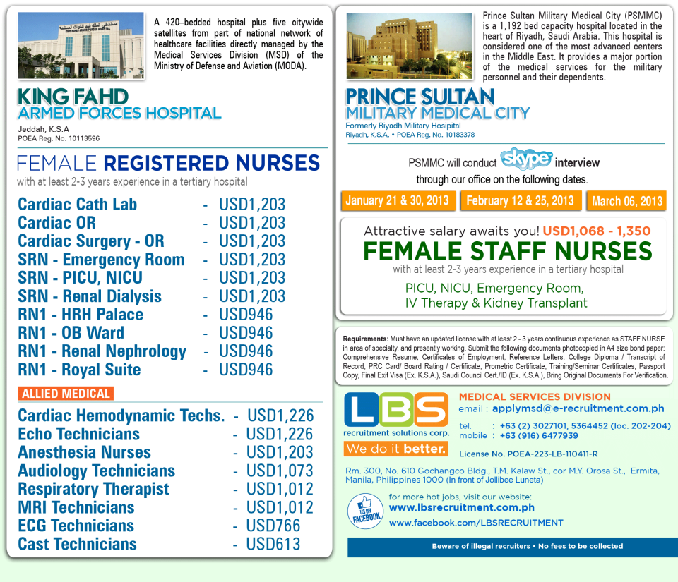 King Fahd Armed Forces Hospital In Abba Personnel Services Inc Facebook