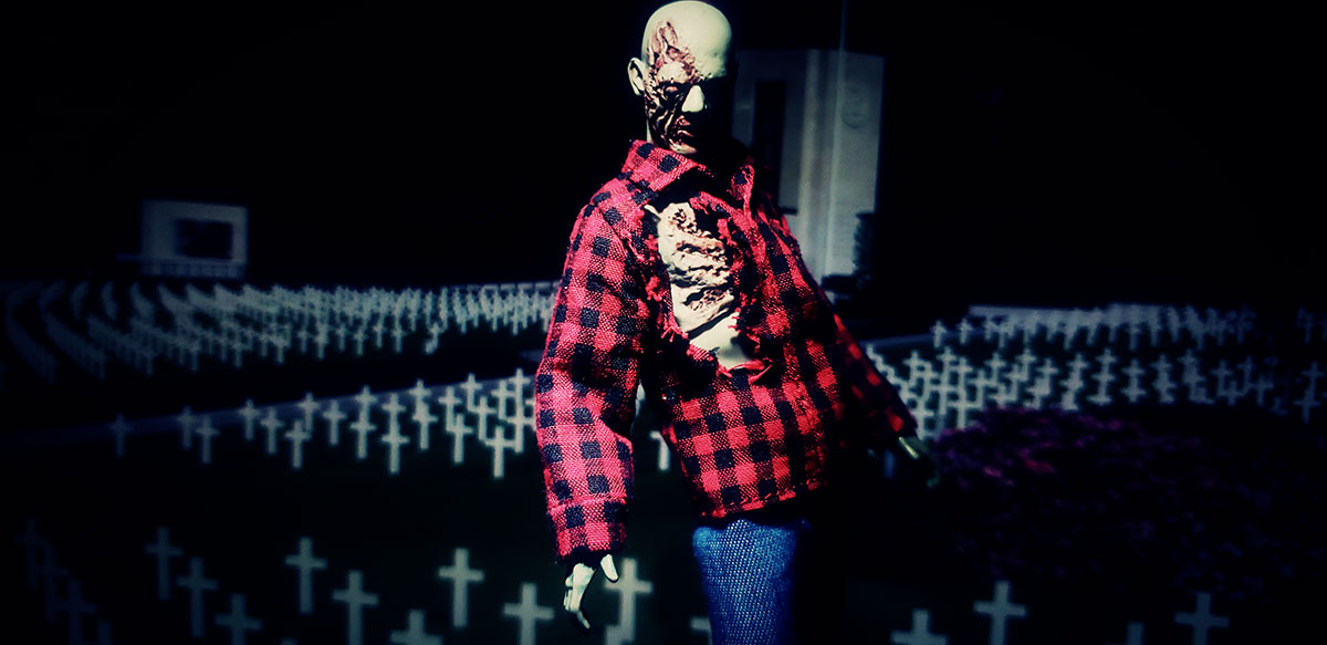 Review - Mezco Dawn of the Dead Plaid Shirt Zombie and Flyboy Set 36-end2