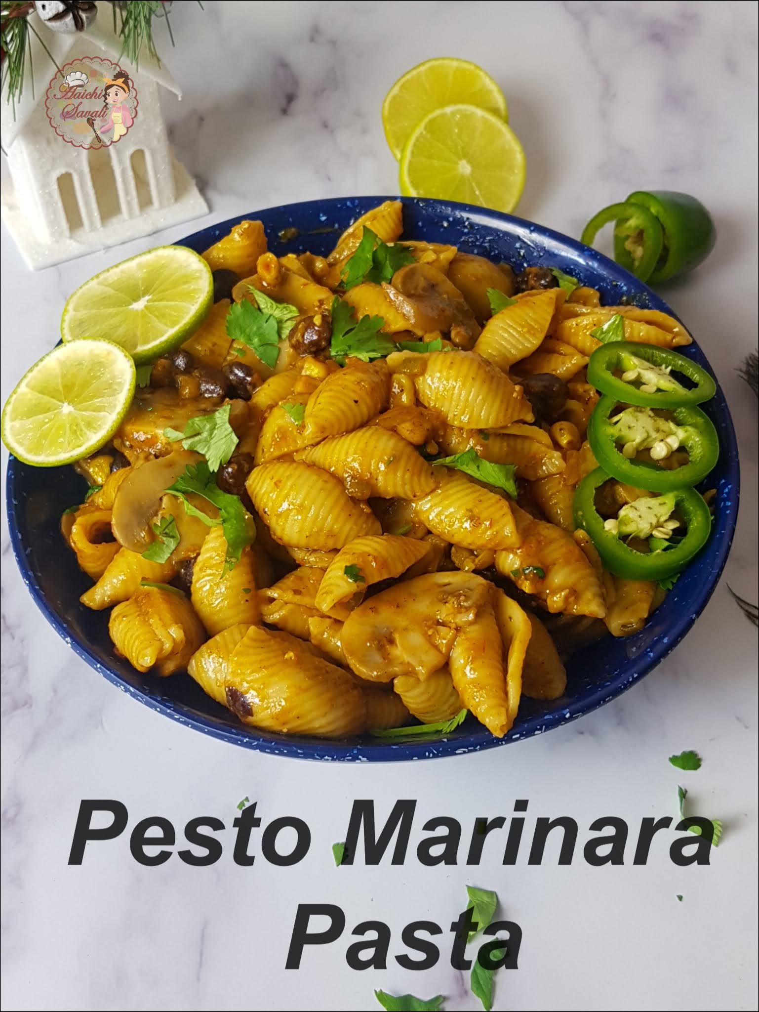 Instant Pot Pesto Marinara Pasta 20Minutes Vegan MarinaraPesto