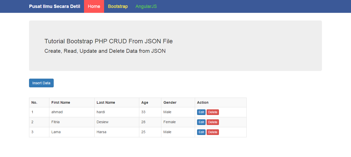 Cara Membuat PHP Crud dengan JSON File