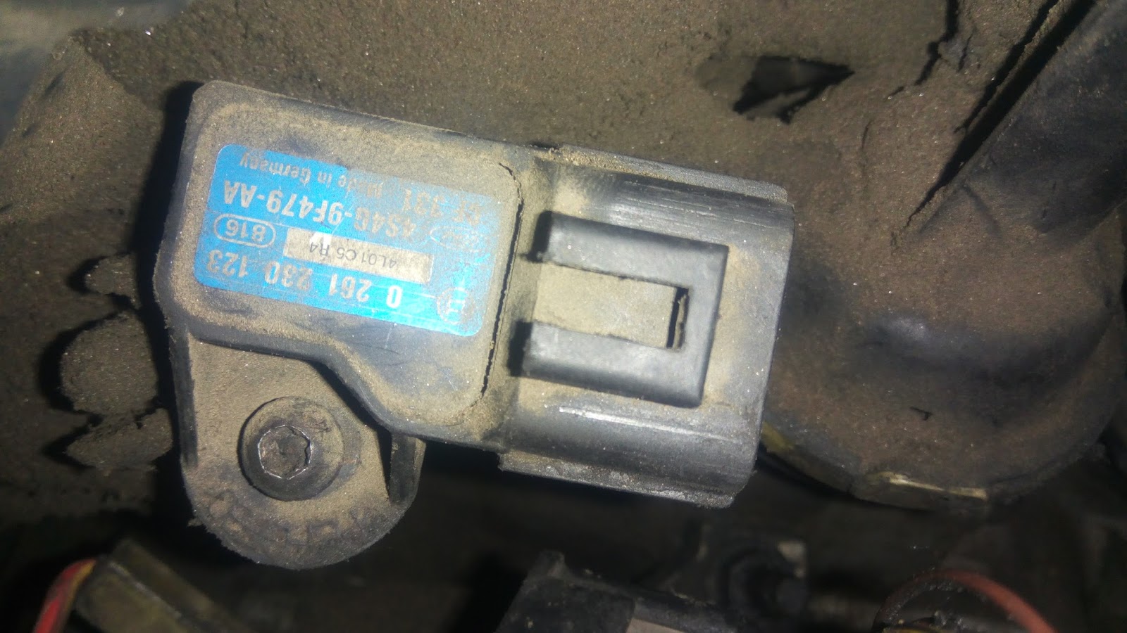 p0107 \u0026 p0108 map sensor diagnosis on mazda6 2 3l mechomedicsmanifold absolute pressure (map) sensor located under the intake manifold\u0027s base