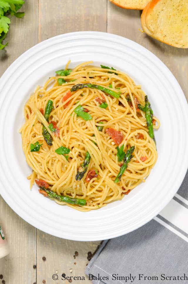Bacon Asparagus Pasta Serena Bakes Simply From Scratch