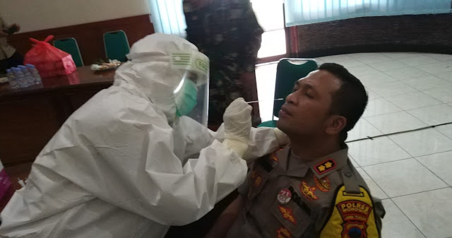 Kapolres Wonogiri Jalani Test SWAB