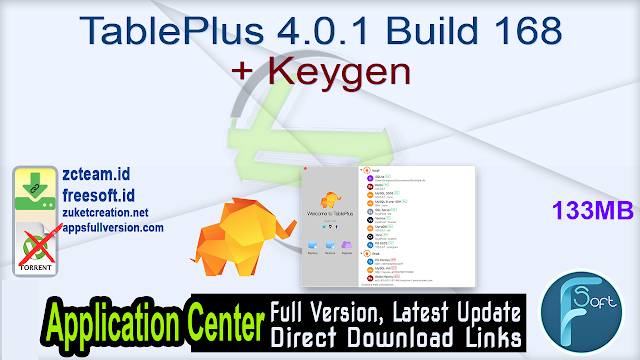 TablePlus 4.0.1 Build 168 + Keygen_ ZcTeam.id