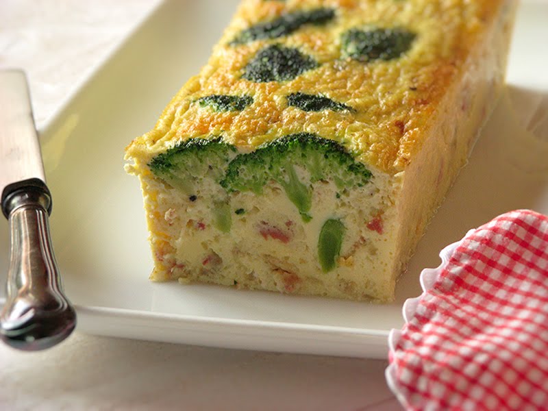 TERRINE AU BROCOLI ET AU JAMBON FUME Recettes BIO et faitmaison le