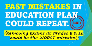 REMOVING GRADE 8 & 10 EXAMS COULD BE THE WORST MISTAKE