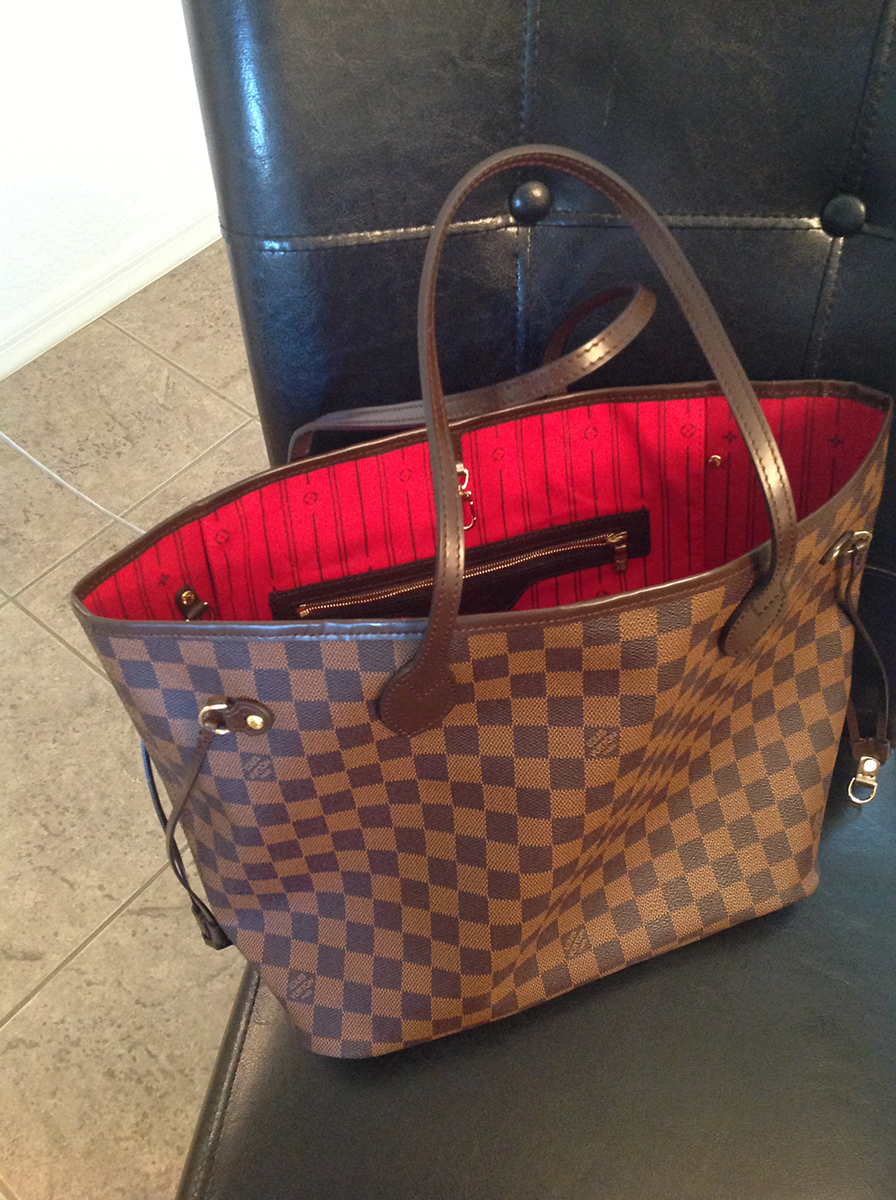 Purse Princess: Brand New Replica Louis Vuitton Damier Ebene Neverfull MM