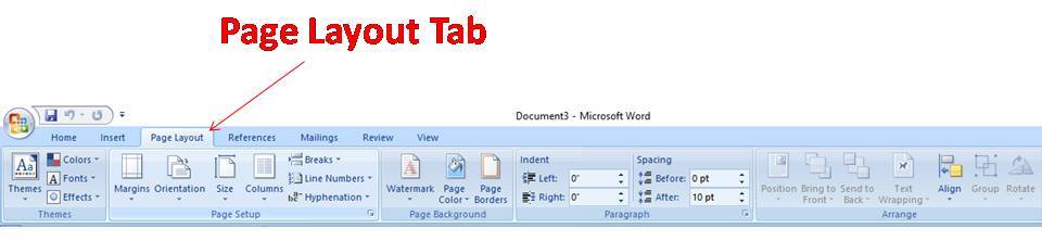 Page Layout Tab In MS Word 2007 In Hindi And English Page Layout Tab In MS Word 2007 In Hindi And English