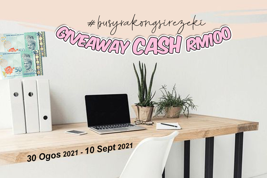 giveaway busyrakongsirezeki, itsme busyra, pemenang giveaway,