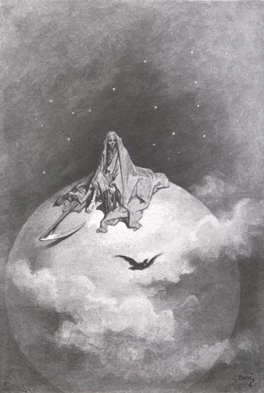 Gustave Doré 1832-1883 | Illustrations to Edgar Allan Poe's The Raven