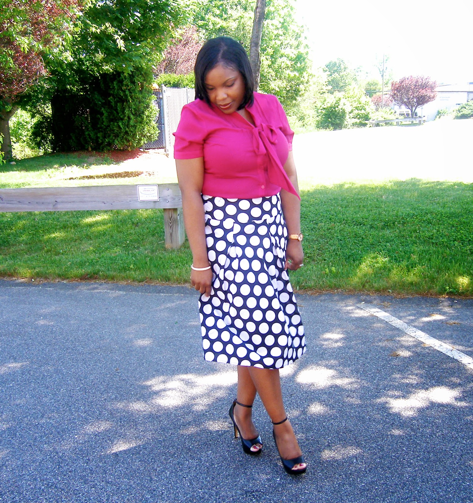Beauty Style Growth: Hot Pink and White Polka Dots (It's a Remix)