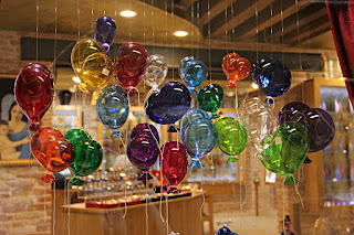 Blown glass "balloons', public domain photo