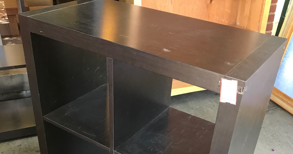 UHURU FURNITURE & COLLECTIBLES SOLD 99076 Black 4Cube Shelf 15.5” x