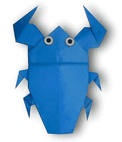 Giant Water Bug - Easy Origami instructions For Kids