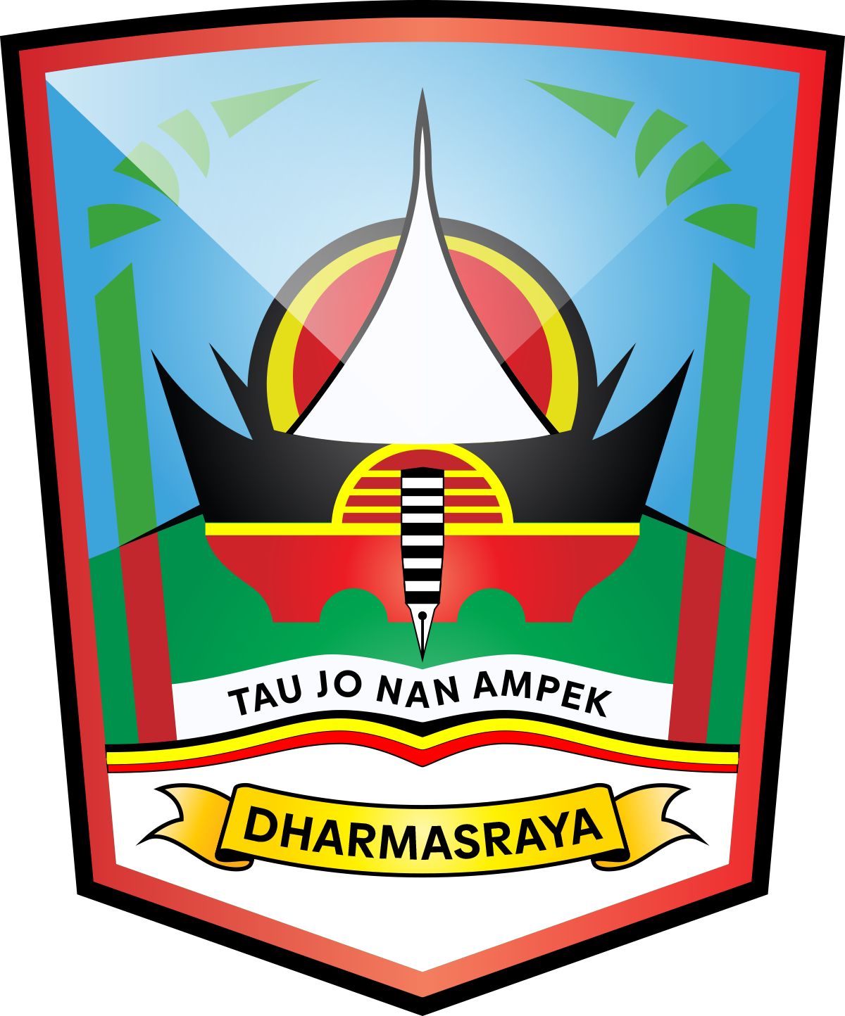 Lambang Kabupaten Dharmasraya Sumatera Barat 237 Design