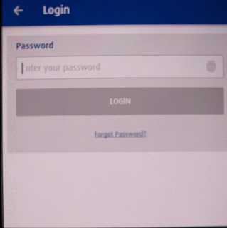 NBK login enter password or fingerprint
