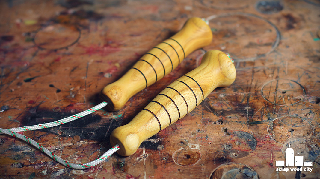 scrap wood city How to make a DIY jump rope woodturner's maintenance