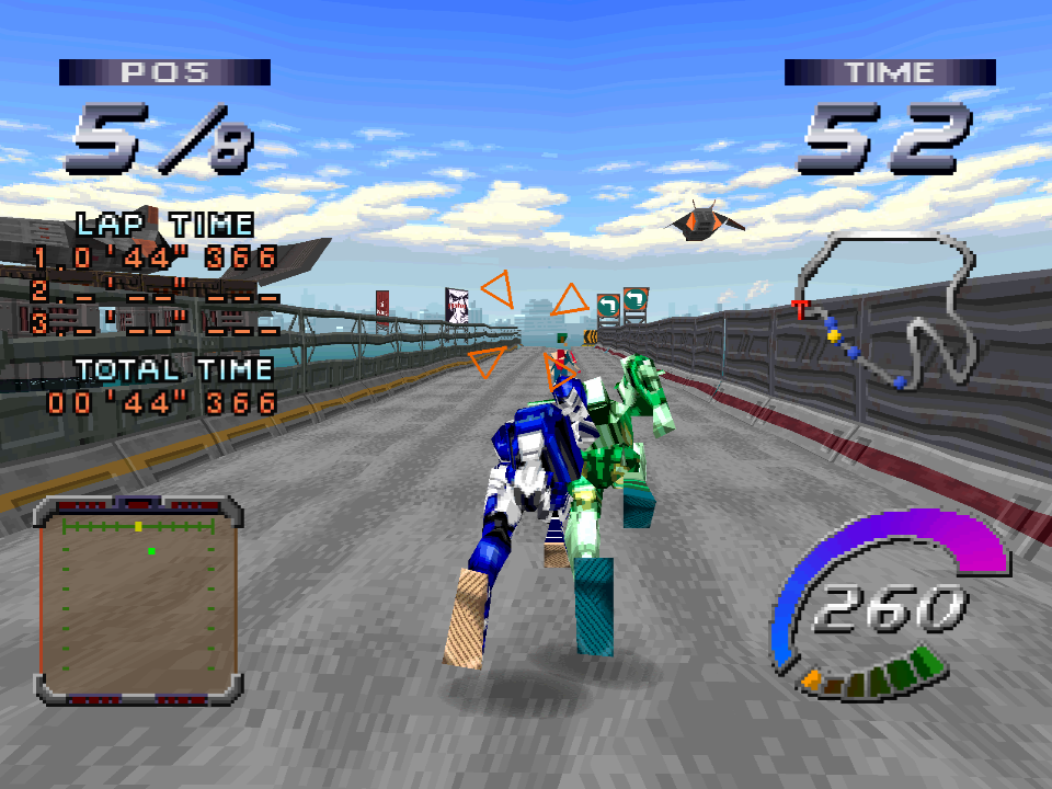 Ribbon Black Weird Sports Games 1 RUNNING HIGH (Playstation, 1997)