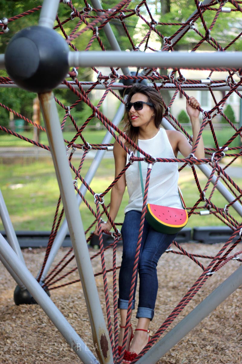 What I Wore: MyWalit Watermelon Handbag - Style Wire | Boston Adventure ...