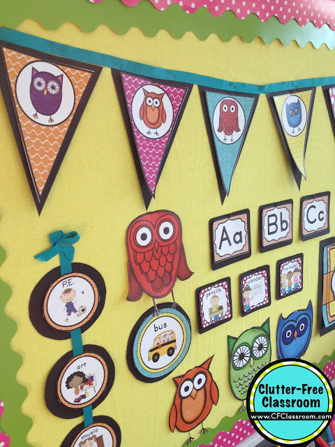 Owls Themed Clroom - Options Printable Clroom image relating to Free Printable Classroom Decorations identified as Owls Themed Clroom - Suggestions Printable Clroom