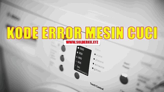 Kode Error Mesin Cuci