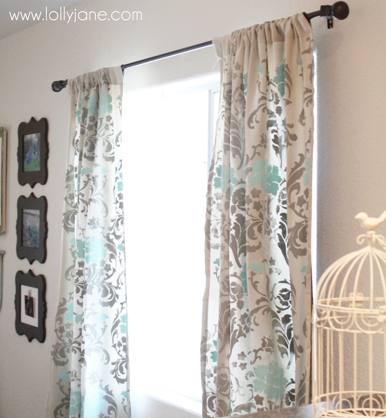 Stenciled Curtains