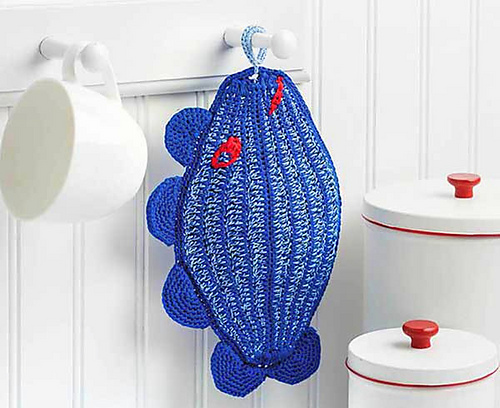 Crochet fish Potholder pattern
