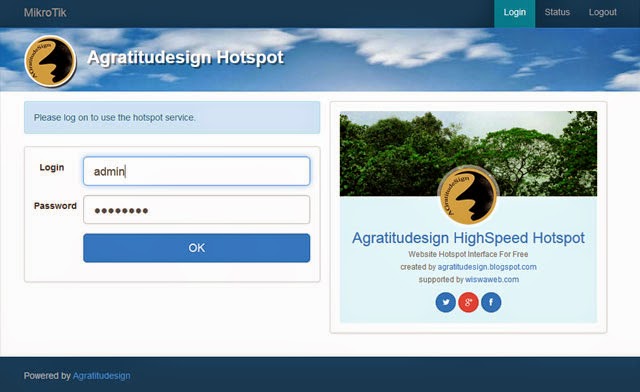 Creating Internal Hotspot Web Interface Login Page Mikrotik using
