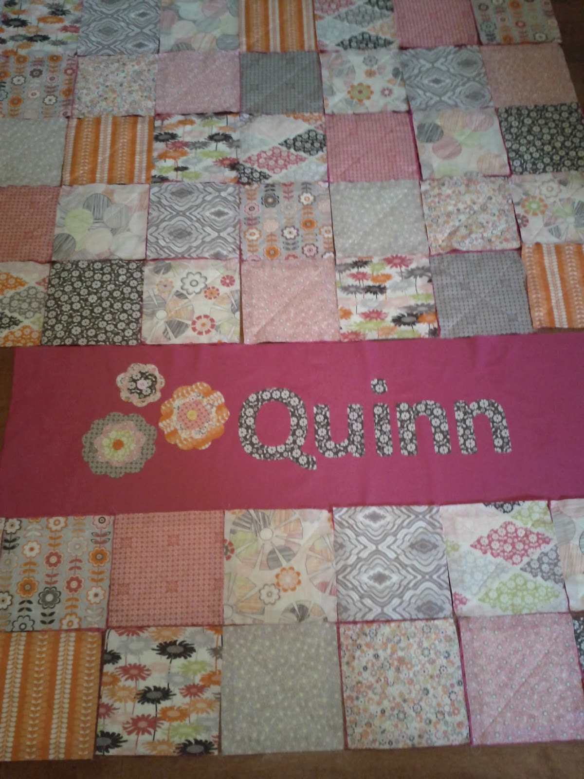 Lo, Ray, & Me Minky rag quilt (Easy)