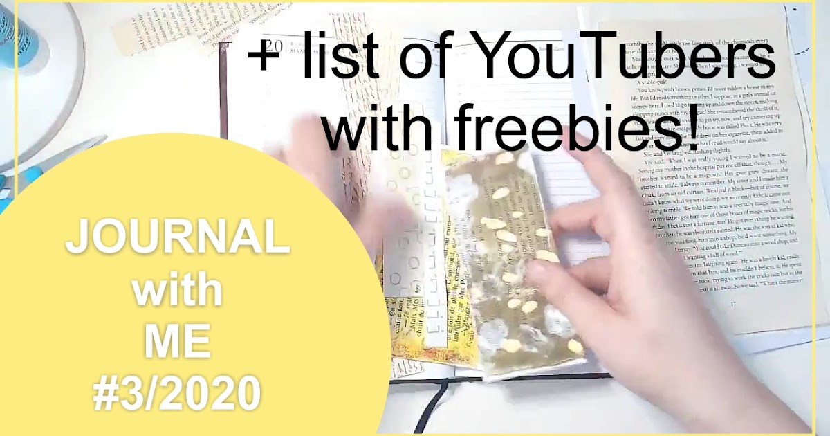 Collage Journal Journal with me 32020 and list of youtubers with