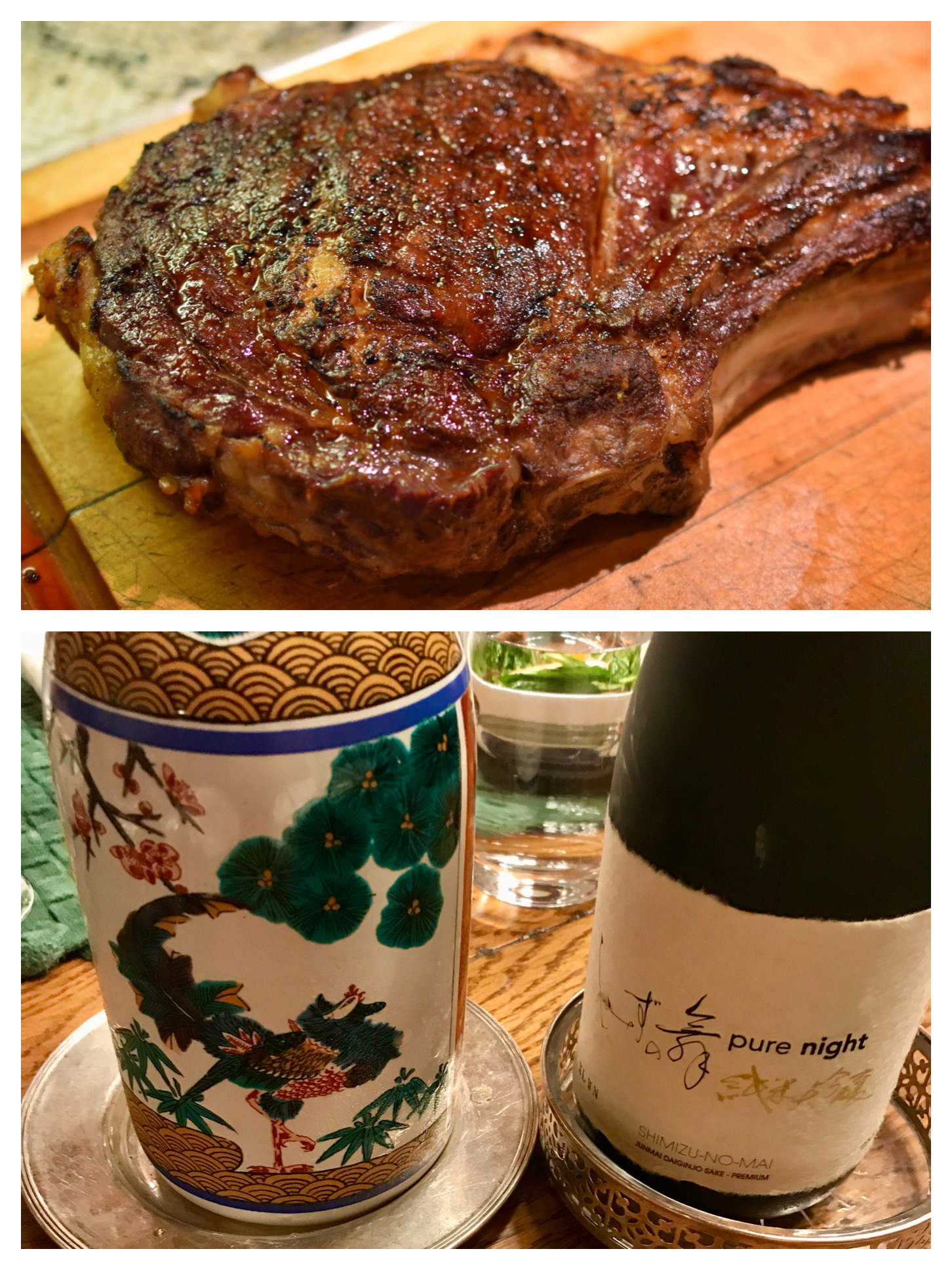 Saké and Steak Night at the Culinary Cabin (WinePW) Somm's Table
