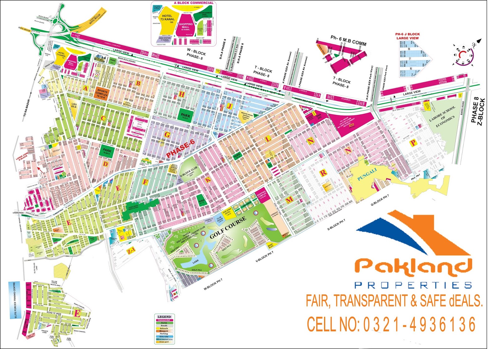 DHA Lahore Phase 7 Latest Map dha-lahore-phase-7-latest-map
