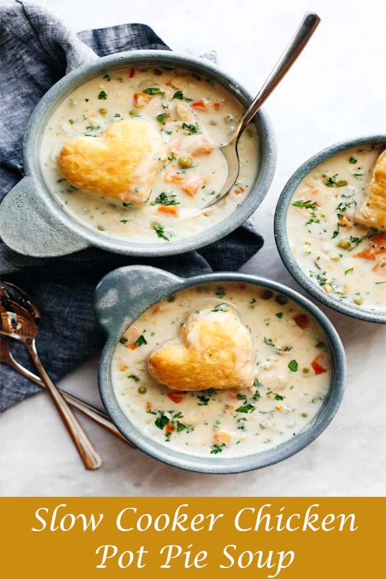 Slow Cooker Chicken Pot Pie Soup - easy booking