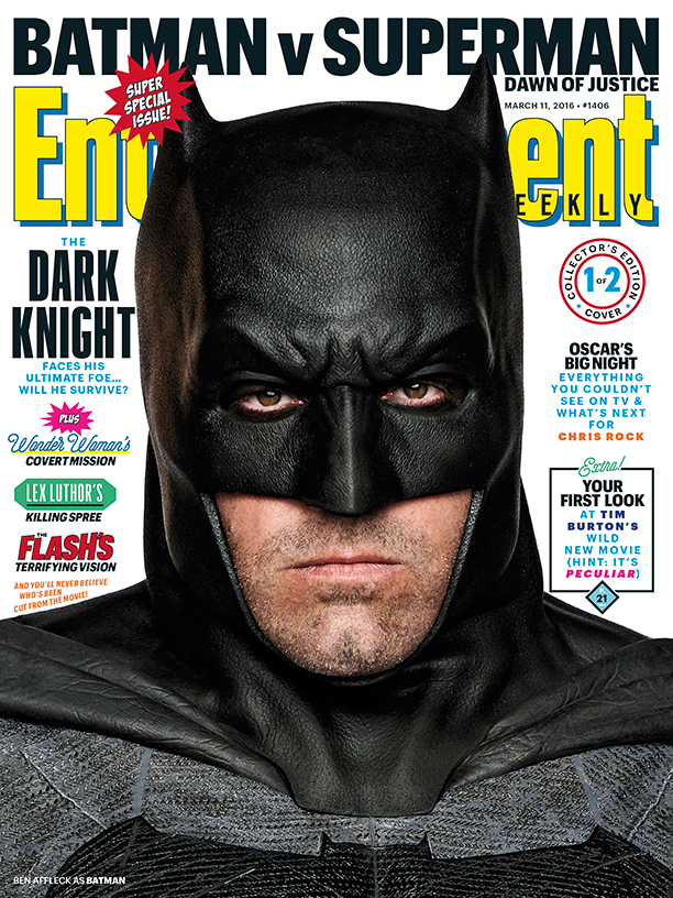 Бэтмен против Супермена: обложки EW (март)