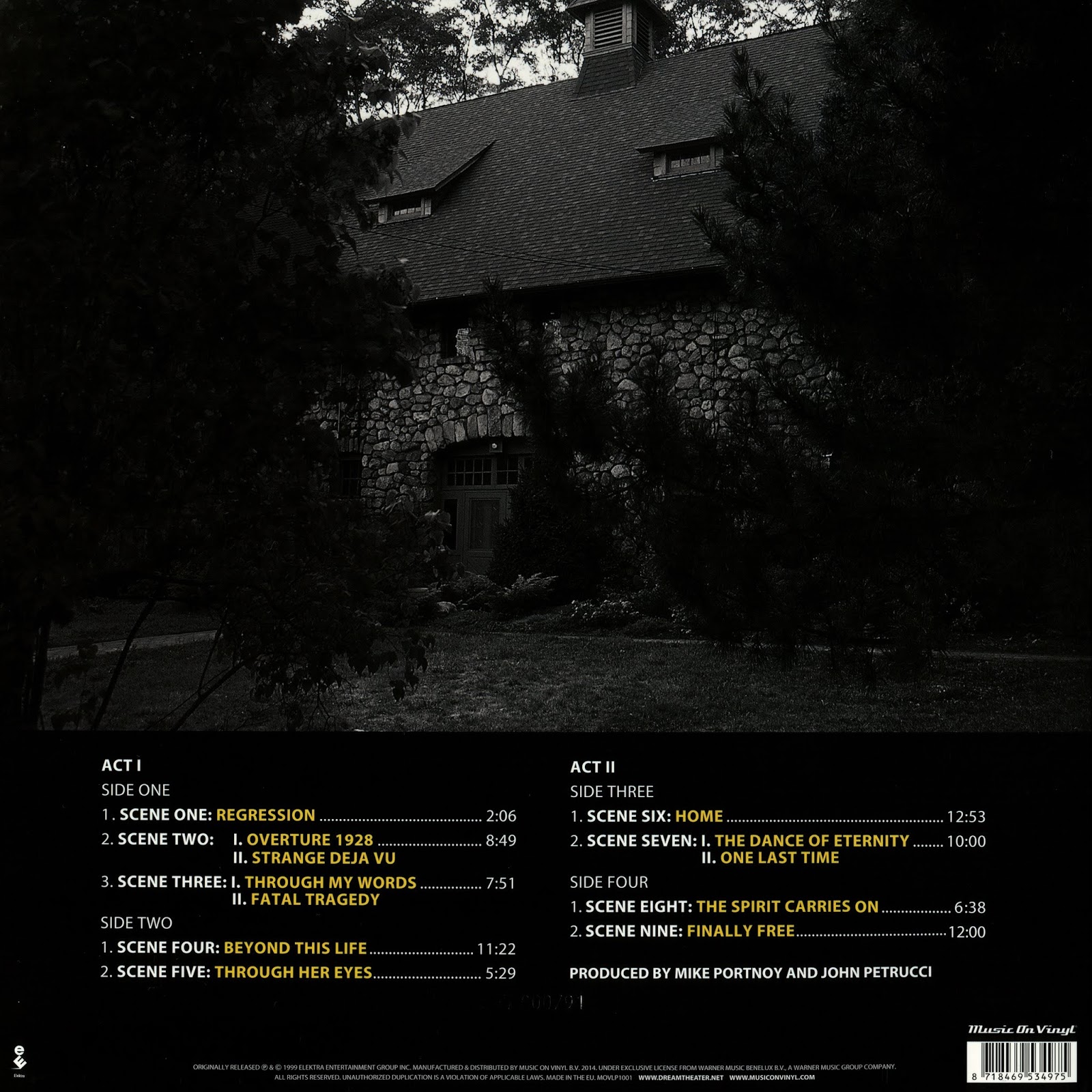 Classic Rock Covers Database Dream Theater Metropolis Pt. 2 Scenes from a Memory (1999)