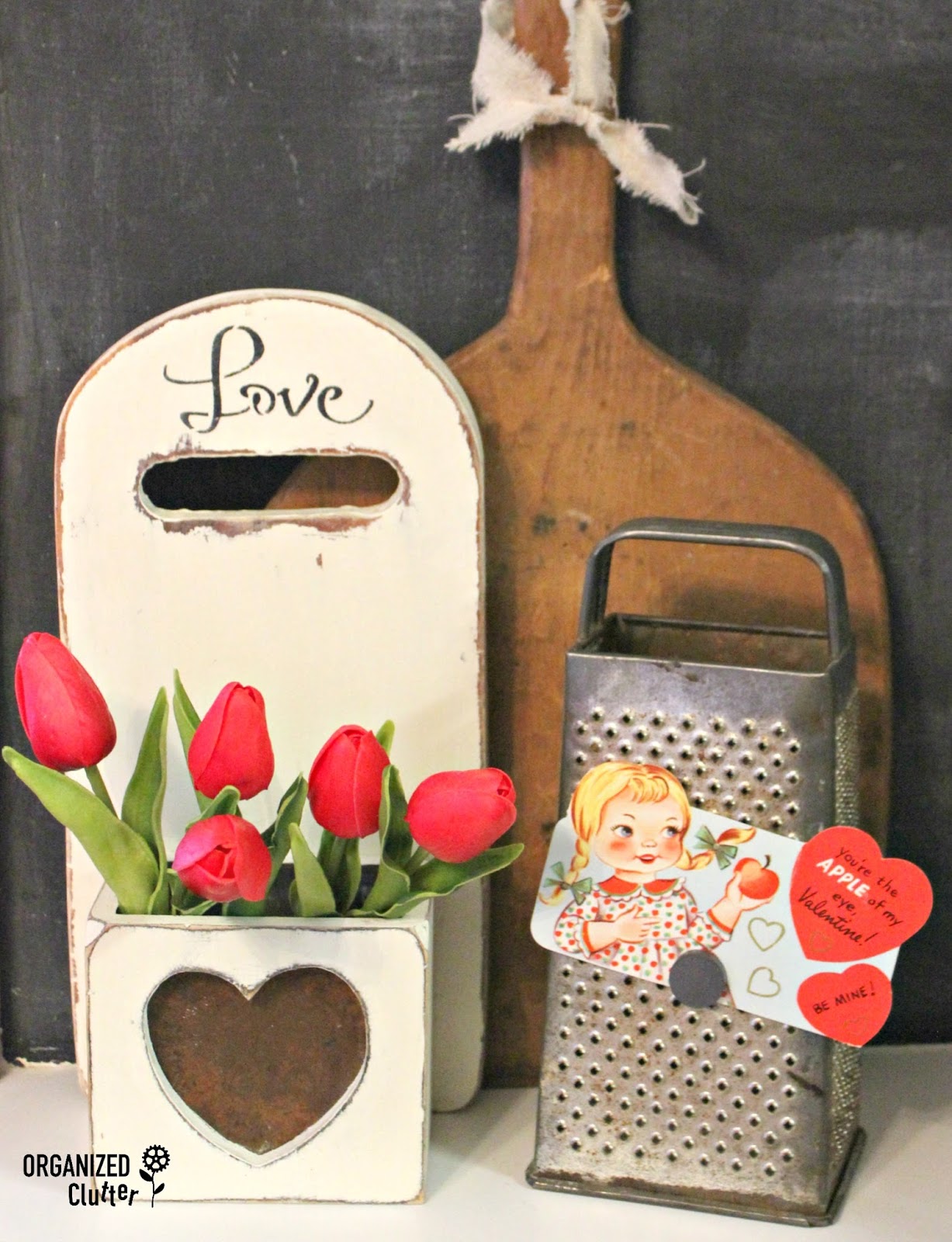 Thrift Shop Valentine's Day Project - Organized Clutter