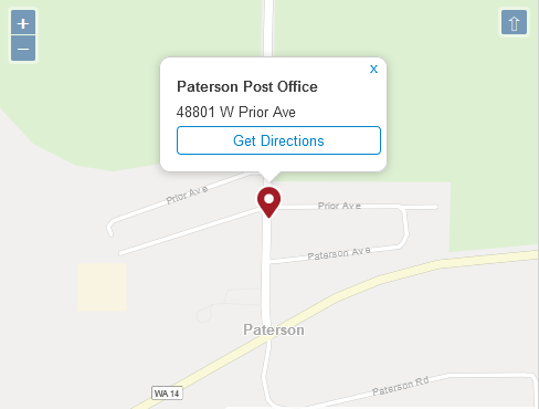 Driving Directions To The Post Office Post Office Paterson Benton Washington Wa Location Address And Hours