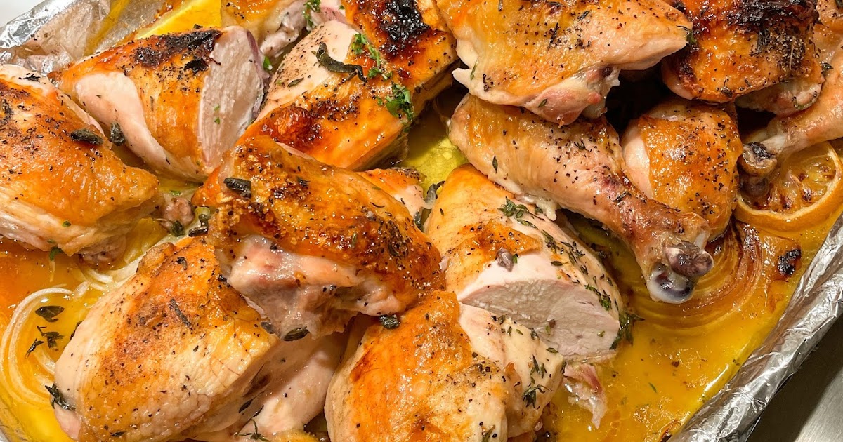 Roast Chicken with Garlic, Thyme and Lemon