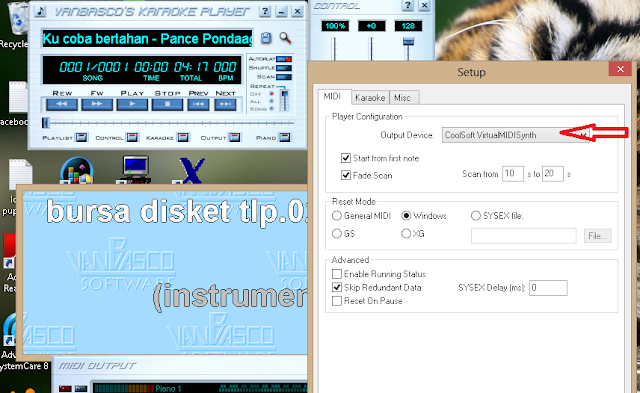 Cara Memainkan Midi Player Menggunakan Penyaring CoolSoft VirtualMIDISynth dengan Soundfont  SGM V2