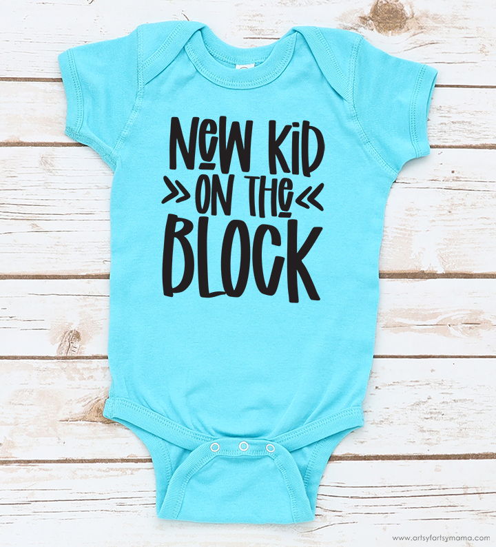 Free Baby "New Kid on the Block" Cut File