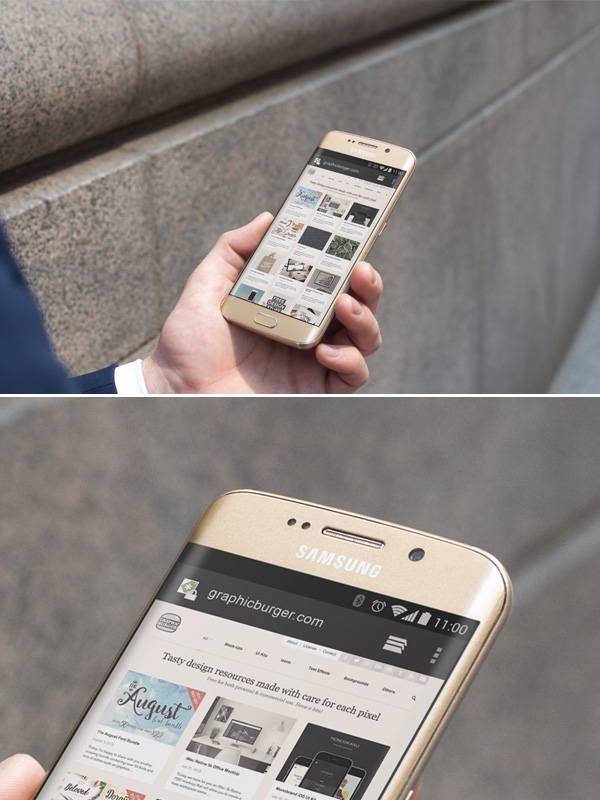 City Street Android Mockup Smartphone & Tablet Mockup PSD Terbaru Gratis - City Street Android Mockup
