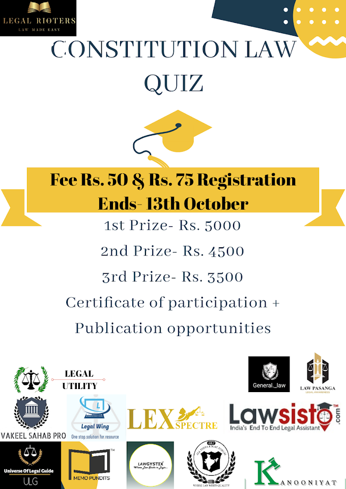  Constitution Law Quiz Competition @ Legal Rioters