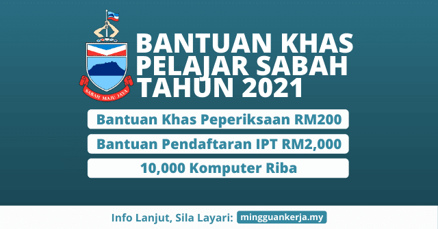 Cara Mohon Bantuan Pelajar Sabah BAKTI RM200, BUDI RM2,000 & 10,000